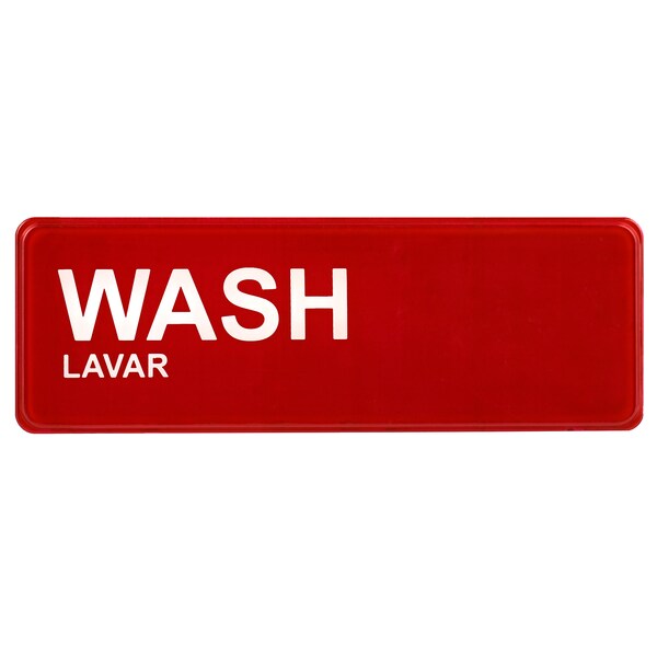 Wash, Rinse, Sanitize Signage 9x3